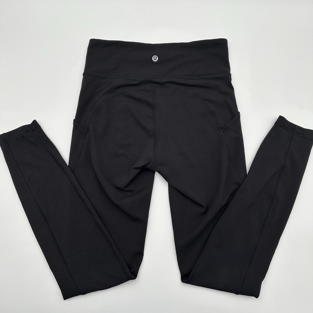 Lululemon Fast and Free High-Rise Tight 28 Non-Reflective Gray Black Size 6